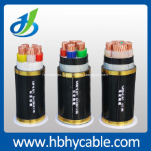 Cable de transmisión revestido PVC aislado PVC del conductor de cobre 0.6 / 1KV